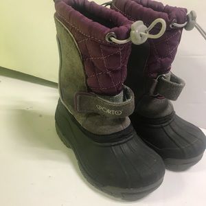 Sporto Winter Snow Boots Toddler Girls Size 7/8